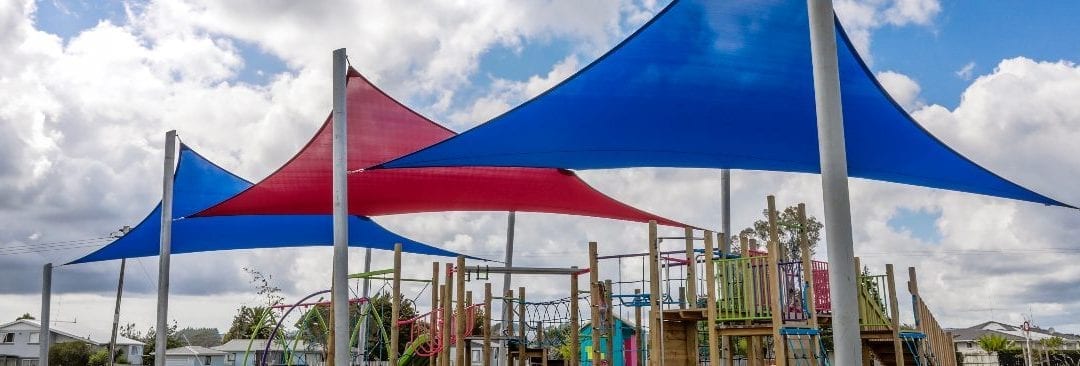 Shade Sails Covering Playground