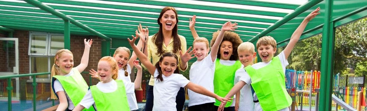 School Pupils and Teacher