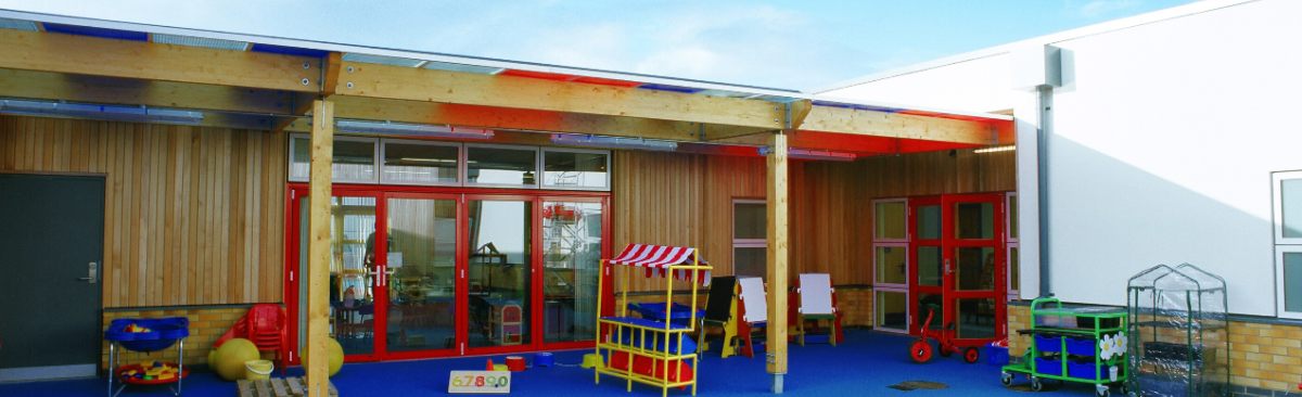 Timber Frame School Canopy